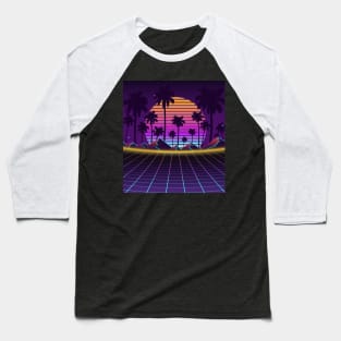 Twilight Gently Sunset Synthwave Baseball T-Shirt